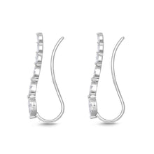 Load image into Gallery viewer, FXBQ306_00 Diamond Bouquets Climber Single Earring
