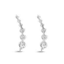 Load image into Gallery viewer, FXBQ306_00 Diamond Bouquets Climber Single Earring
