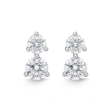 Load image into Gallery viewer, MEDDC01_00 Diamond Line Studs Earrings
