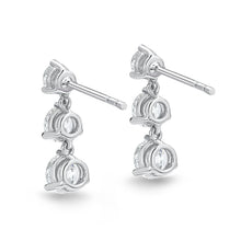Load image into Gallery viewer, MEDDE02_00 Diamond Line Dangling Earrings

