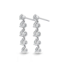 Load image into Gallery viewer, MEDDE03_00 Diamond Line Dangling Earrings
