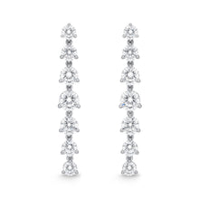 Load image into Gallery viewer, MEDDF04_00 Diamond Line Dangling Earrings
