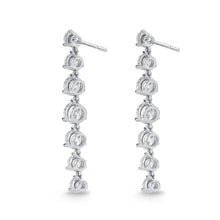 Load image into Gallery viewer, MEDDF04_00 Diamond Line Dangling Earrings
