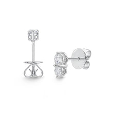 Load image into Gallery viewer, MESPB03_00 Shared Prong Diamond Studs Earrings
