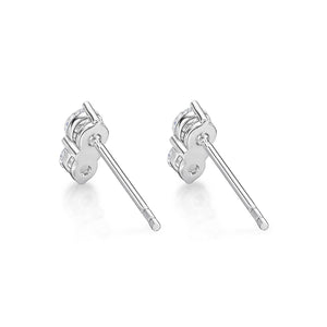 MESPB03_00 Shared Prong Diamond Studs Earrings