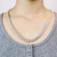 Load image into Gallery viewer, MNBQ158_00 Diamond Bouquets Classic Necklace
