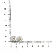 Load image into Gallery viewer, QEHA*21_00 Halo Diamond Studs Semi-Mount Earrings
