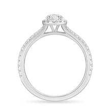 Load image into Gallery viewer, QRHA*25_00 Halo Diamond Engagement Semi-Mount Ring
