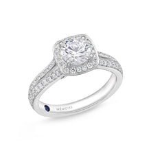 Load image into Gallery viewer, QRHA*22_00 Halo Diamond Engagement Semi-Mount Ring
