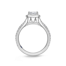 Load image into Gallery viewer, QRHA*22_00 Halo Diamond Engagement Semi-Mount Ring
