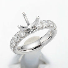 Load image into Gallery viewer, QROD*08_00 Odessa Diamond Engagement Semi-Mount Ring
