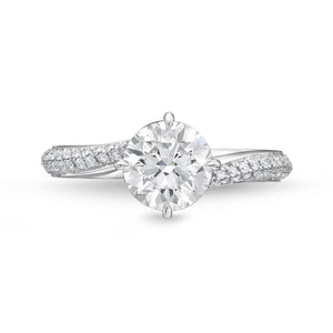 QRPM*30_00 Promise Diamond Engagement Semi-Mount Ring