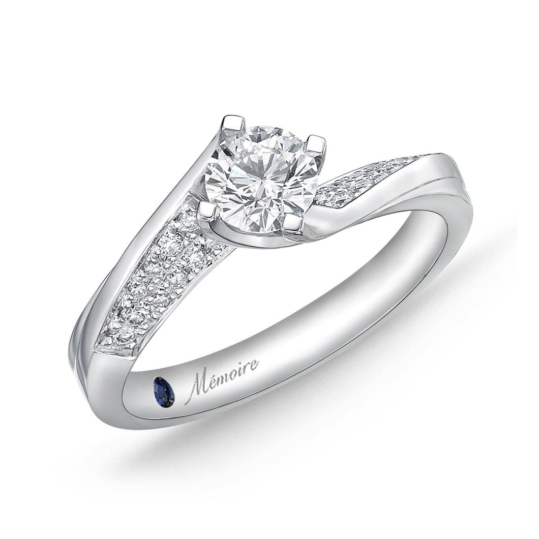 QRPM*34_00 Promise Diamond Engagement Semi-Mount Ring