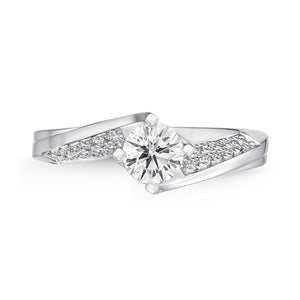 QRPM*34_00 Promise Diamond Engagement Semi-Mount Ring