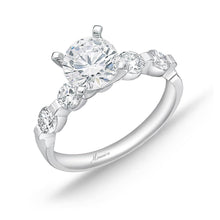 Load image into Gallery viewer, QRPP*05_00 Precious Prong Diamond Engagement Semi-Mount Ring
