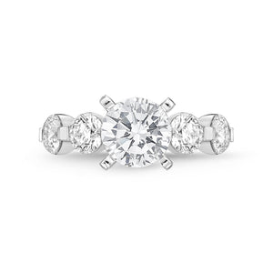 QRPP*07_00 Precious Prong Diamond Engagement Semi-Mount Ring