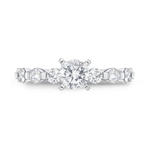 Load image into Gallery viewer, QRPP*09_00 Precious Prong Diamond Engagement Semi-Mount Ring
