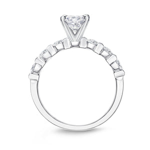 QRPP*09_00 Precious Prong Diamond Engagement Semi-Mount Ring