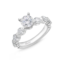 Load image into Gallery viewer, QRPP*11_00 Precious Prong Diamond Engagement Semi-Mount Ring
