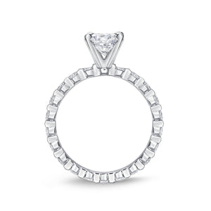 QRPP*17_00 Precious Prong Diamond Engagement Semi-Mount Ring