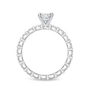 QRPP*18_00 Precious Prong Diamond Engagement Semi-Mount Ring