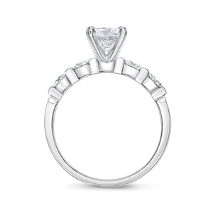 QRPP*26_00 Precious Prong Diamond Engagement Semi-Mount Ring