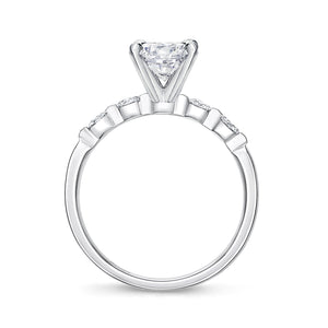 QRPP*27_00 Precious Prong Diamond Engagement Semi-Mount Ring