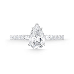 QRPT*88_00 Petite Prong Diamond Engagement Semi-Mount Ring