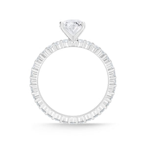 QRPT*88_00 Petite Prong Diamond Engagement Semi-Mount Ring