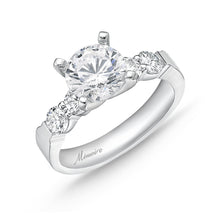 Load image into Gallery viewer, QRPT*11_00 Petite Prong Diamond Engagement Semi-Mount Ring
