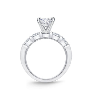 QRPT*12_00 Petite Prong Diamond Engagement Semi-Mount Ring