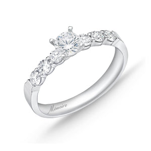 QRPT*16_00 Petite Prong Diamond Engagement Semi-Mount Ring