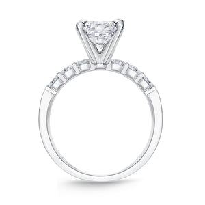 QRPT*16_00 Petite Prong Diamond Engagement Semi-Mount Ring