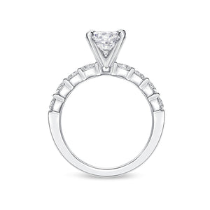 QRPT*21_00 Petite Prong Diamond Engagement Semi-Mount Ring