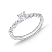 Load image into Gallery viewer, QRPT*24_00 Petite Prong Diamond Engagement Semi-Mount Ring
