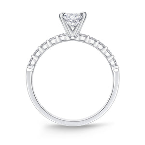 QRPT*24_00 Petite Prong Diamond Engagement Semi-Mount Ring