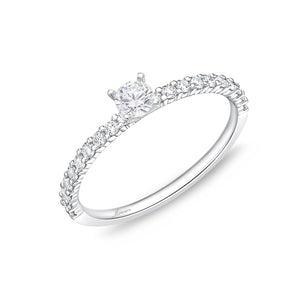 QRPT*28_00 Petite Prong Diamond Engagement Semi-Mount Ring