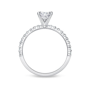 QRPT*28_00 Petite Prong Diamond Engagement Semi-Mount Ring