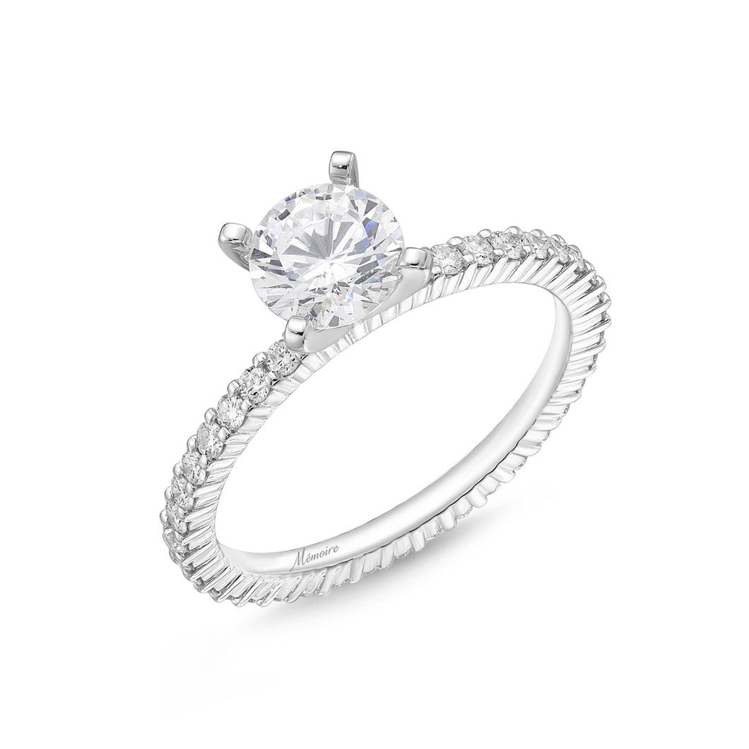 QRPT*29_00 Petite Prong Diamond Engagement Semi-Mount Ring