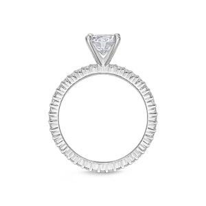 QRPT*29_00 Petite Prong Diamond Engagement Semi-Mount Ring