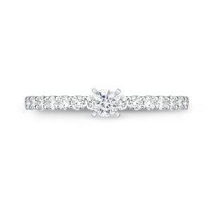 QRPT*31_00 Petite Prong Diamond Engagement Semi-Mount Ring