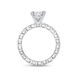 QRPT*33_00 Petite Prong Diamond Engagement Semi-Mount Ring