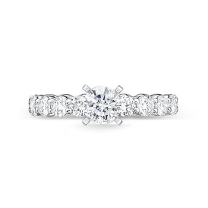 QRPT*34_00 Petite Prong Diamond Engagement Semi-Mount Ring