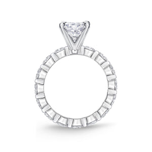 QRPT*36_00 Petite Prong Diamond Engagement Semi-Mount Ring