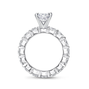 QRPT*37_00 Petite Prong Diamond Engagement Semi-Mount Ring