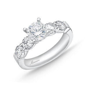 QRPT*42_00 Petite Prong Diamond Engagement Semi-Mount Ring