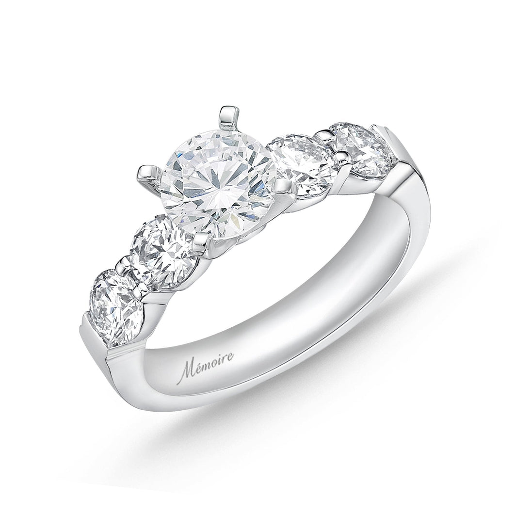 QRPT*42_00 Petite Prong Diamond Engagement Semi-Mount Ring