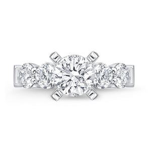 QRPT*42_00 Petite Prong Diamond Engagement Semi-Mount Ring