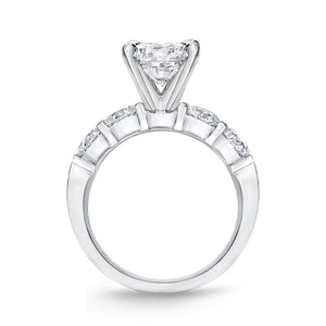 QRPT*42_00 Petite Prong Diamond Engagement Semi-Mount Ring