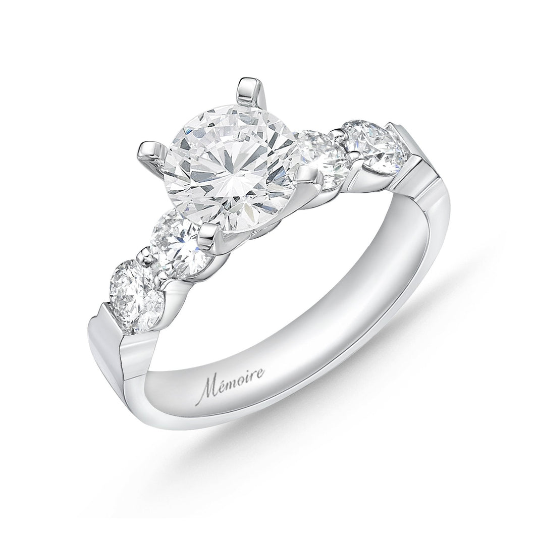 QRPT*47_00 Petite Prong Diamond Engagement Semi-Mount Ring